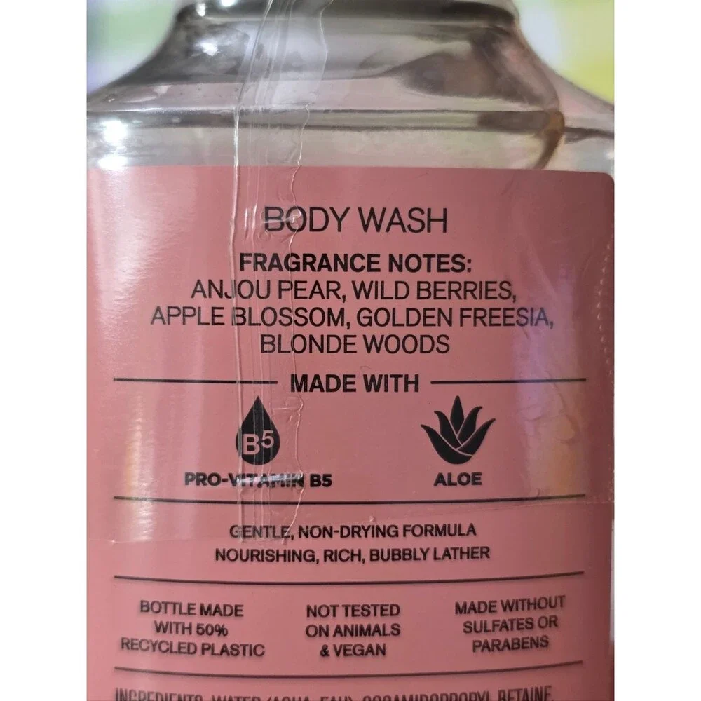Bath & Body Works Pearberry Body Wash 10oz NEW Rare
